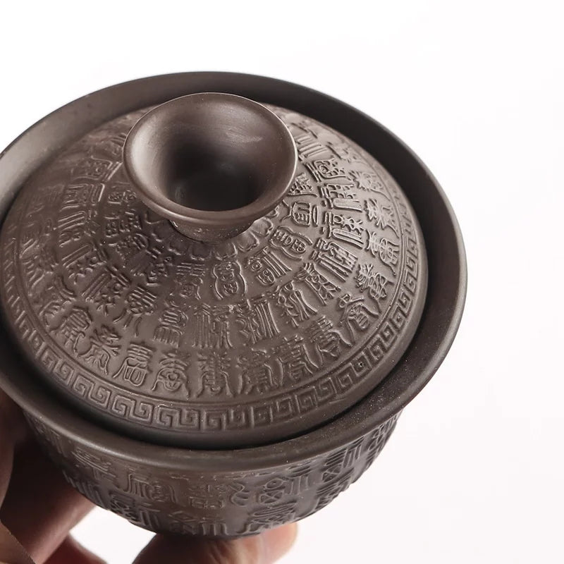 Vintage  Portable Lazy Purple Sand Automatic Anti-scald  Gongfu Tea Set