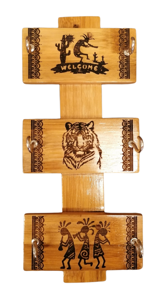 Handmade Bamboo Key Hangers